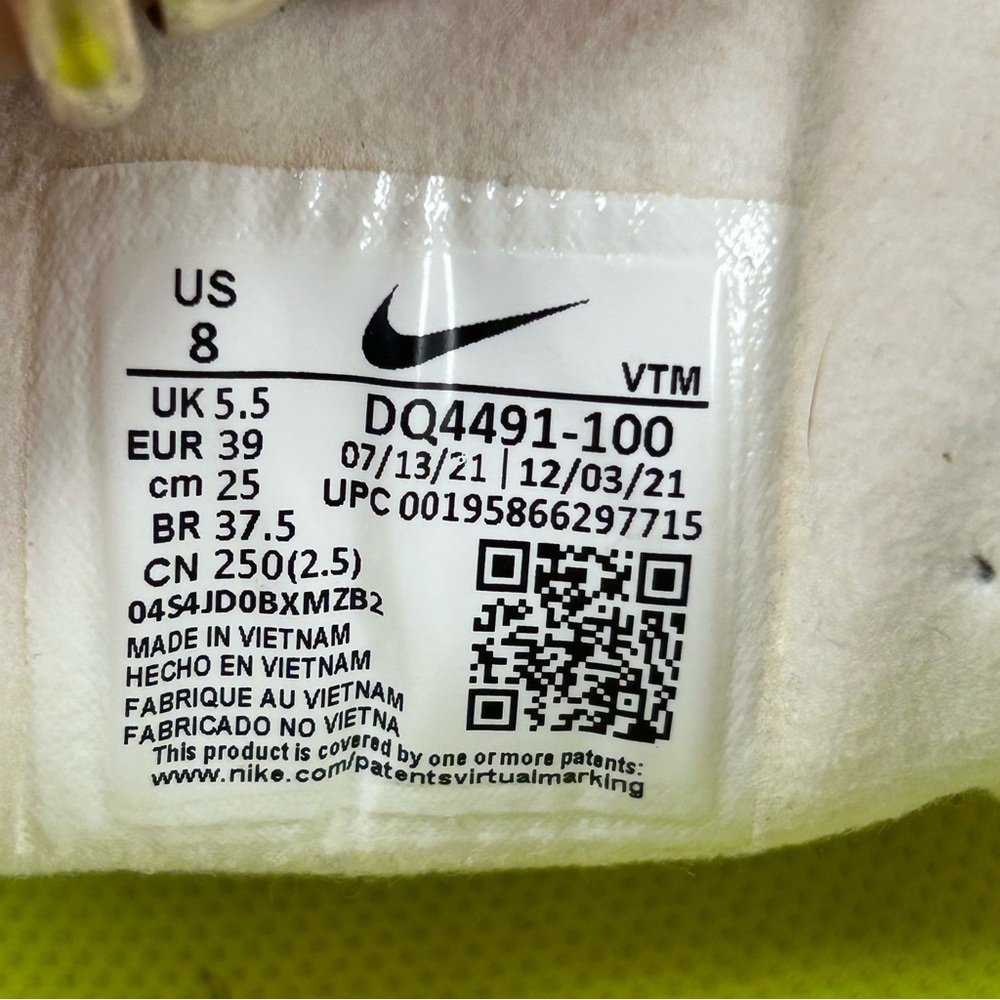 Nike Waffle One Crater NN Sail/Curry Women's Sz 8 - Picture 9 of 9